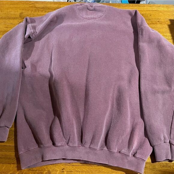 Authentic Pigment Easy Rider Men’s Sweatshirt 2XL Light Burgundy - Picture 6 of 9